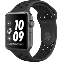 Apple Watch Series 3 Nike+ 42mm Space Grey Aluminium Case with Anthracite Black Nike Sport Band (MTF42)