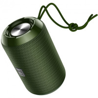 Акустика HOCO Trendy sound sports wireless speaker IPX5 HC1 |BT, TWS, AUX, FM, TF, USB| Dark Green