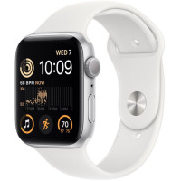 Apple Watch Series SE (GPS) 40mm Silver Aluminium Case with White Sport Band (MNJV3)