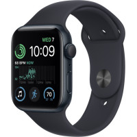 Apple Watch Series SE (GPS) 44mm Midnight Aluminium Case with Midnight Sport Band (MNK03)