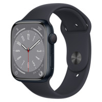 Apple Watch Series 8 GPS 45mm Midnight Aluminium Case with Midnight Sport Band (MNP13)