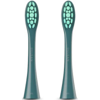 Набор сменных щеток-насадок Oclean PW09 Toothbrush Head for One/SE/Air/X/F1 Mist Green (2шт/упаковка)