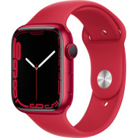 Apple Watch Series 7 GPS 45mm (PRODUCT)RED Aluminium Case with (PRODUCT)RED Sport Band (MKN93)