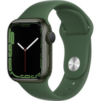 Apple Watch Series 7 GPS 41mm Green Aluminium Case with Clover Sport Band (MKN03)