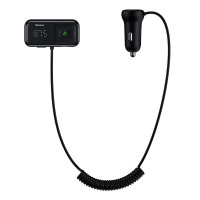 FM трансмітер Baseus T-typed S-16 Wireless MP3 Car Charger Black (CCTM-E01)