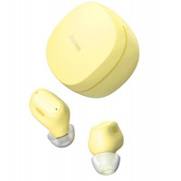 Навушники BLUETOOTH BASEUS Encok True Wireless Earphones WM01 | 5Hours, BT5.0, 40mAh / 300mAh | (NGWM01-0Y) Yellow