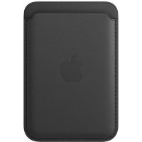 Apple Leather Wallet with MagSafe Black (MHLR3)