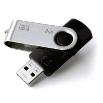 Флеш-накопичувач USB2.0  8GB Goodram UTS2 (Twister) Black (UTS2-0080K0R11)