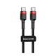 Кабель Baseus Cafule Type-C to Type-C PD 2 60W (2m) red/black (CATKLF-H91)