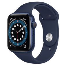 Apple Watch Series 6 (GPS) 44mm Blue Aluminum Case with Blue Sport Band (M00J3)