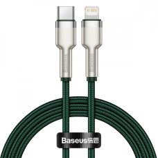 Кабель Baseus Cafule Metal Type-C to Lightning PD 20W (1m) green (CATLJK-A06)