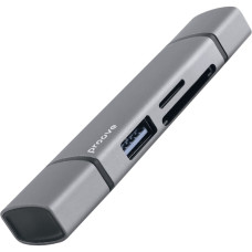 Картридер Proove Arc Link 3 in 1 (USB3 + SD Card + Micro SD Card) silver (HBAL00210014)