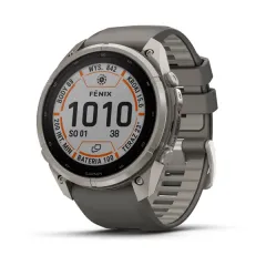 Смарт-годинник Garmin Fenix 9 Pro inReach Solar 51mm Titanium with Pebble Gray/Silver Gray Silicone Band (010-04339-00,010-04339-01)
