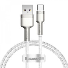 Кабель Baseus Cafule Metal Data Type-C 66W (1m) white (CAKF000102)