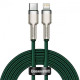 Кабель Baseus Cafule Metal Type-C to Lightning PD 20W (2m) green (CATLJK-B06)