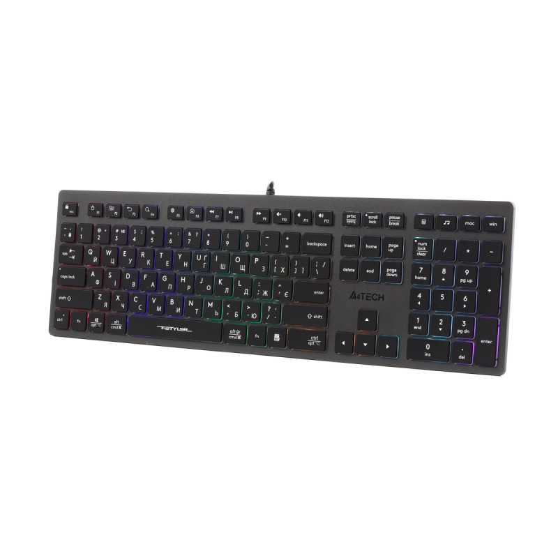 Клавиатура A4Tech Fstyler FX60H Grey Neon Backlit