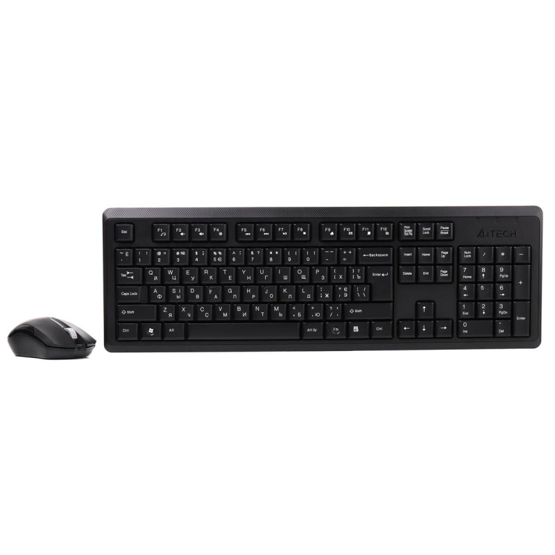 Комплект (клавиатура, мышь) беспроводной A4Tech 4200N (GR-92+G3-200N) Black