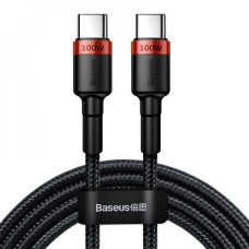 Кабель Baseus Cafule Flash Charging Type-C to Type-C PD 2 100W (2m) red/black (CATKLF-AL91)