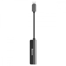 Перехідник AUX Baseus L52 Lightning to 2xLightning + 3.5mm black (CALL52-01)