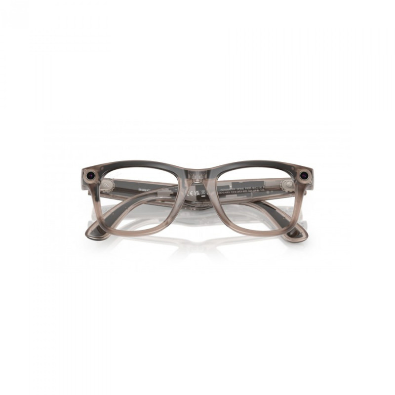 Ray-Ban Meta Wayfarer Standard - Clear / Watermelon Red Transitions (RW4006 6705P5 50-22)