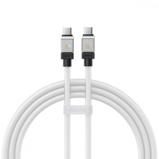 Кабель Baseus CoolPlay Series Fast Charging Type-C to Type-C 100W (1m) white (CAKW000202)