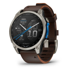 Garmin D2 Mach 2 47mm Titanium w. Oxford Brown Leather Band (010-02904-30,010-02904-31)