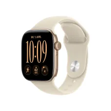 Смарт-часы Apple Watch Series 12 GPS + Cellular 42mm Light Gold Aluminum Case with Sand Sport Band - S/M (MJG24)