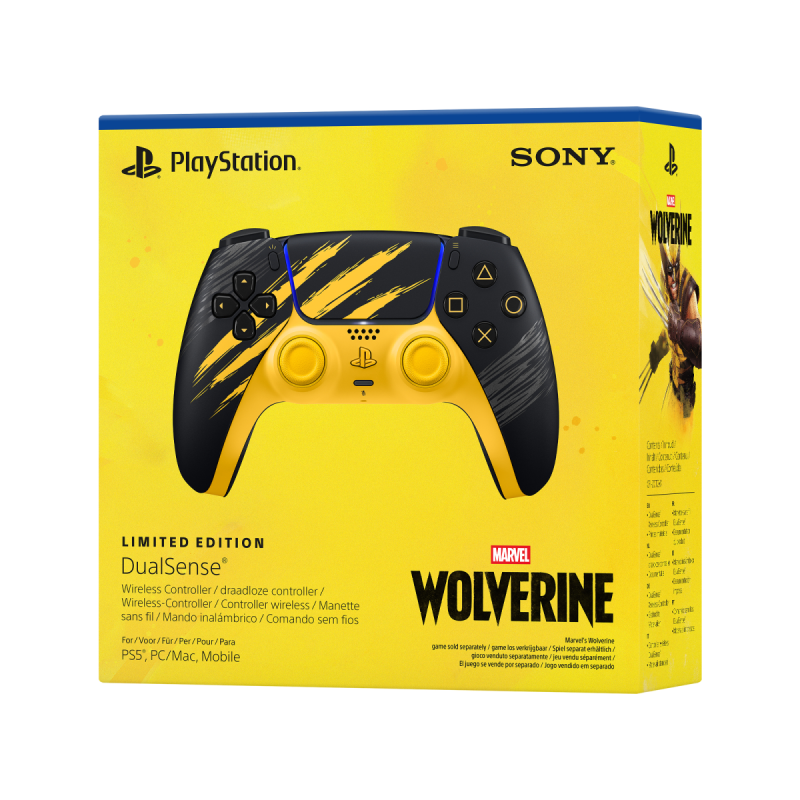 Бездротовий контролер Sony PlayStation 5 DualSense BT Marvel's Wolverine Yellow Limited Edition UA UCRF