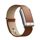 WHOOP LeatherLuxe Straight Band | Chestnut/Cream with Titanium - Size S для WHOOP 5 (810114362150)
