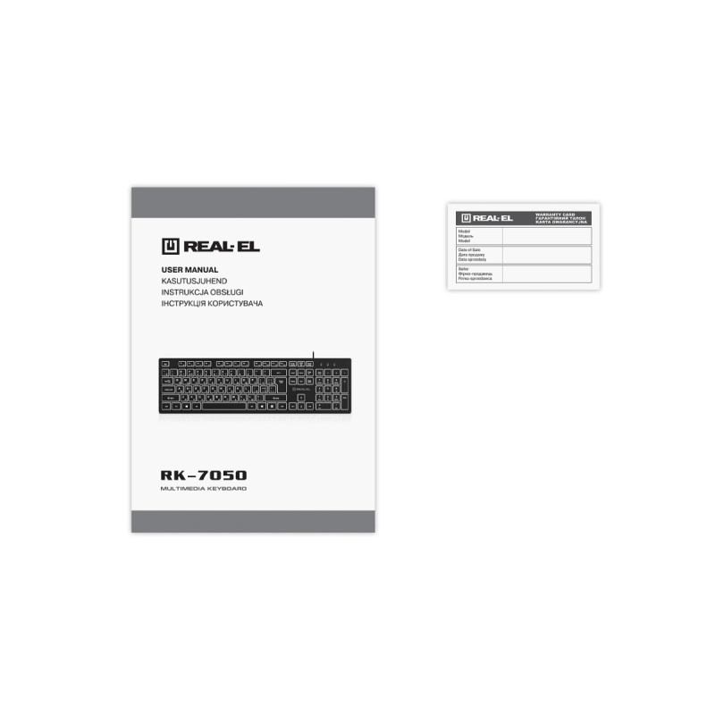 Клавиатура REAL-EL RK-7050 Black
