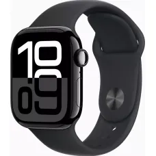 Apple Watch Series 10 GPS 46mm Jet Black Alu. Case w. Black Sport Band (MWX13)