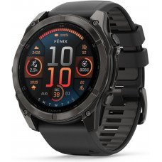 Garmin Fenix 8 51mm AMOLED Sapphire Carbon Gray DLC Titanium w. Black/Pebble Gray S. Band (010-02905-20,010-02905-21)