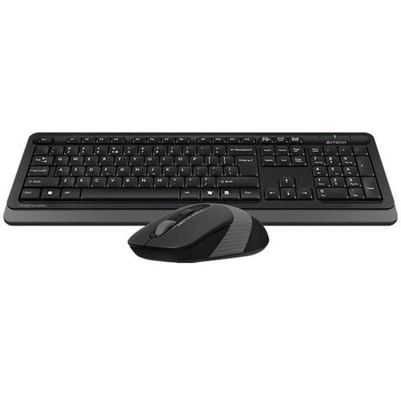 Комплект (клавіатура, миша) бездротовий A4Tech FG1010S Black/Grey