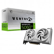 Видеокарта GF RTX 5060 Ti 16GB GDDR7 Ventus 2X OC White Plus MSI (GeForce RTX 5060 Ti 16G VENTUS 2X OC WHITE PLUS)