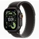 Apple Watch Ultra 3 GPS + Cellular 49mm Black Tit. Case w. Black/Charcoal Trail Loop - S/M (MF1D4)