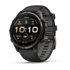 Смарт-годинник Garmin Fenix 9 47mm Carbon Gray DLC Titanium with Black Silicone Band (010-04762-10/11)