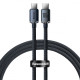 Кабель Baseus Crystal Shine Series Fast Charging Type-C to Type-C 100W (1.2m) black (CAJY000601)