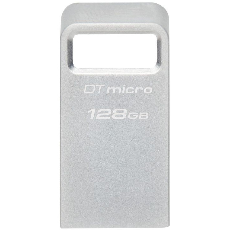 Накопичувач Kingston 128GB USB 3.2 Type-A Gen1 DT Micro R200MB/s Metal