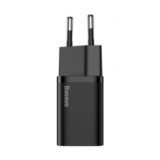МЗП Baseus Super Silicone Quick Charger 25W (Type-C) + With Cable Type-C to Type-C 3A (1m) black (TZCCSUP-L01)