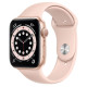Apple Watch Series 6 (GPS) 40mm Gold Aluminium Case with Pink Sand Sport Band (MG123)