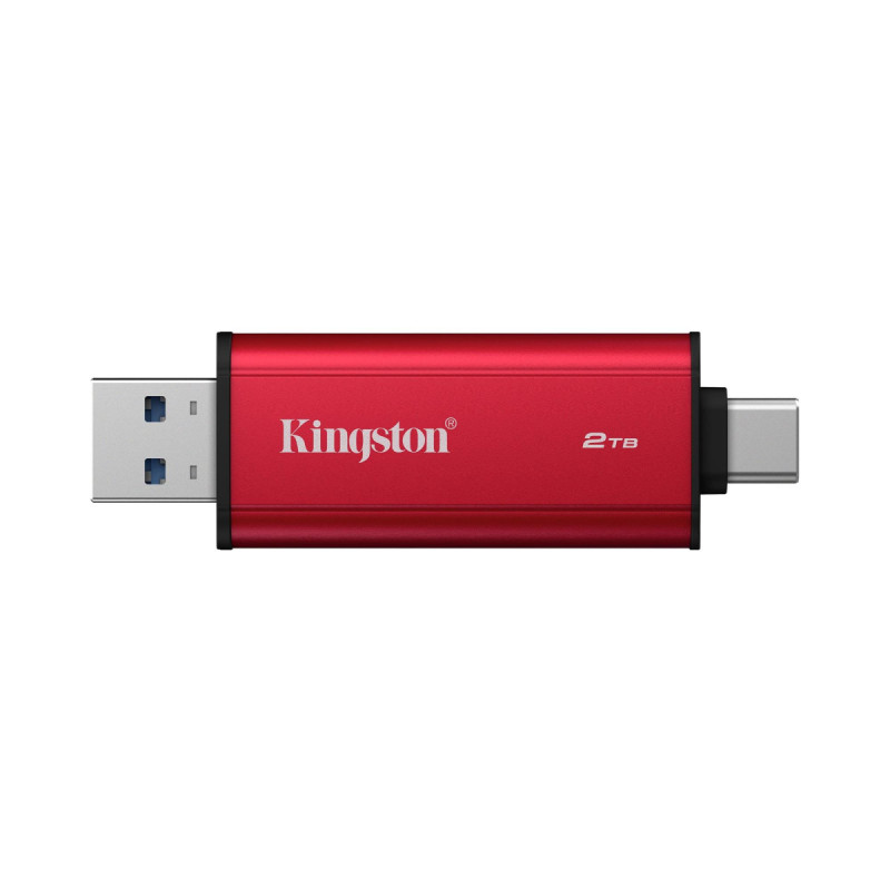 Накопичувач зовнішній SSD USB 2TB Kingston Dual Portable Red (SPSD/2TB)
