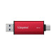Накопичувач зовнішній SSD USB 2TB Kingston Dual Portable Red (SPSD/2TB)