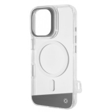 Чохол Kajsa Aluminium Shield with Magnetic Ring iPhone 16 silver (59661)