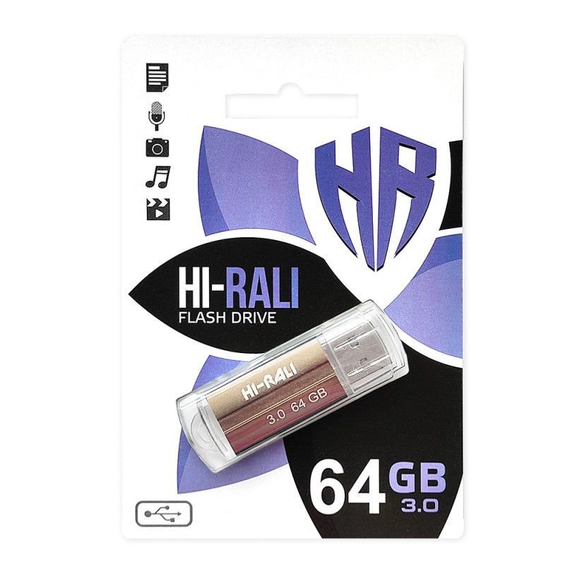 Флеш-накопитель USB3.0 64GB Hi-Rali Corsair Series Bronze (HI-64GB3CORBR)