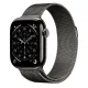 Apple Watch Series 11 GPS + Cellular 46mm Slate Tit. Case w. Slate Milanese Loop - M/L (MFD44)