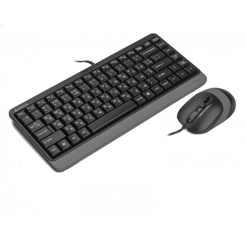 Комплект (клавіатура, миша) A4Tech Fstyler F1110 Grey USB