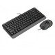 Комплект (клавіатура, миша) A4Tech Fstyler F1110 Grey USB
