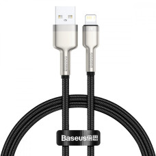 Кабель Baseus Cafule Metal Lightning 2.4A (0,25m) black (CALJK-01)