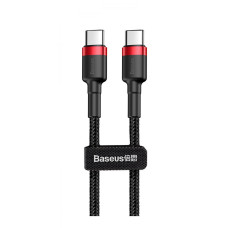 Кабель Baseus Cafule Type-C to Type-C PD 2 60W (2m) red/black (CATKLF-H91)
