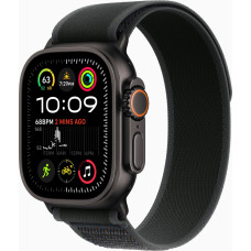 Apple Watch Ultra 2 GPS + Cellular 49mm Black Titan Case with Black Trail Loop - S/M (MX4U3)